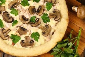 С какими грибами делают пиццу? фото