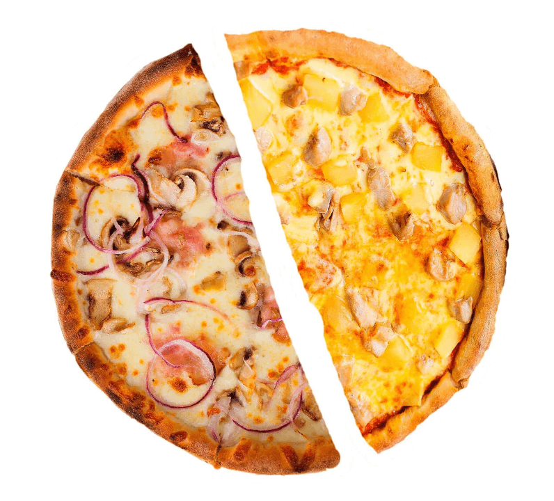 Две половинки пиццы