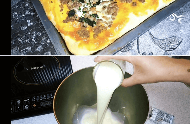 Як зробити тісто для піци на молоці - фото 1
