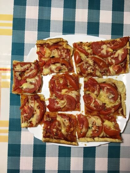 Пицца с помидорами - идеально подойдёт к шашлыку - фото 12